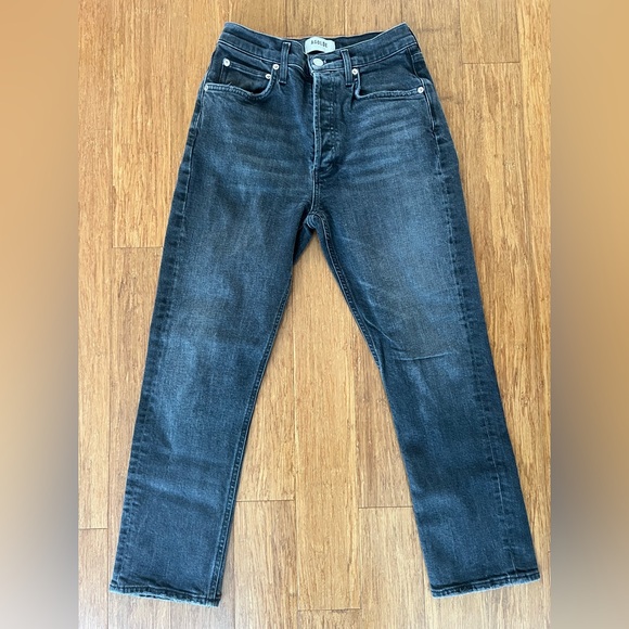 Agolde Riley High Rise Straight Crop - Picture 2 of 5